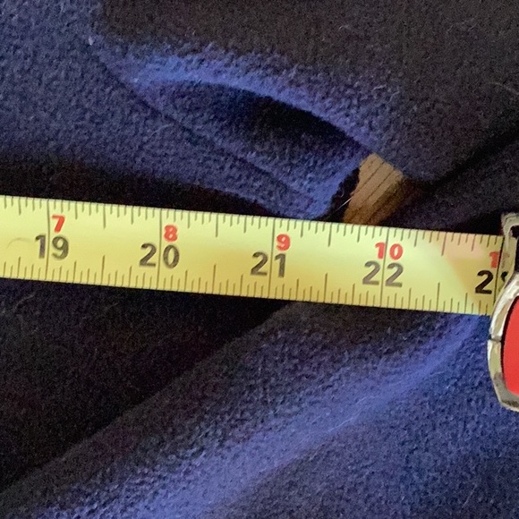 2/$20 Tommy Hilfiger navy fleece tunic with long sleeves turtleneck and side sli - Picture 6 of 9